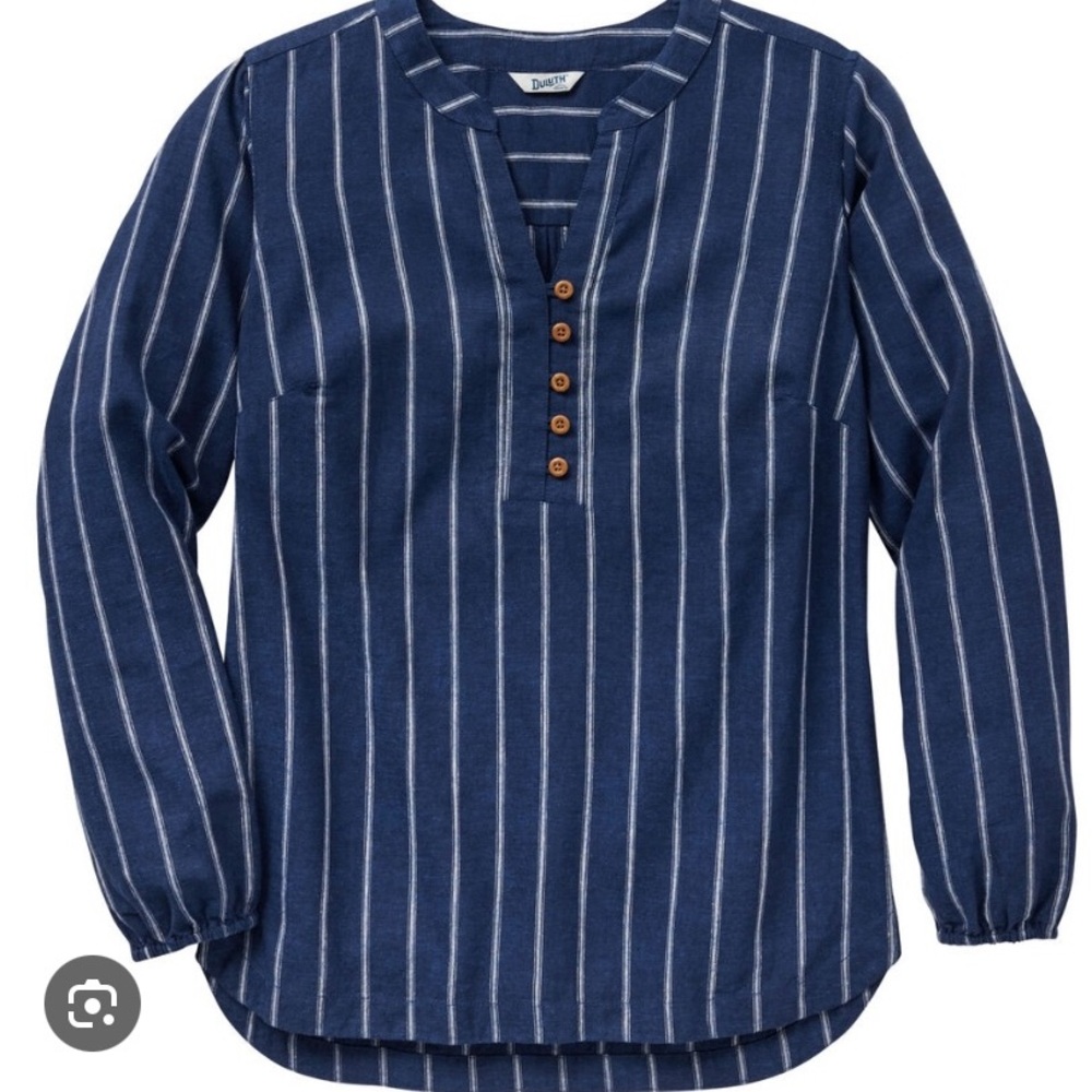 Duluth Trading Co Artisan Hemp Blouse